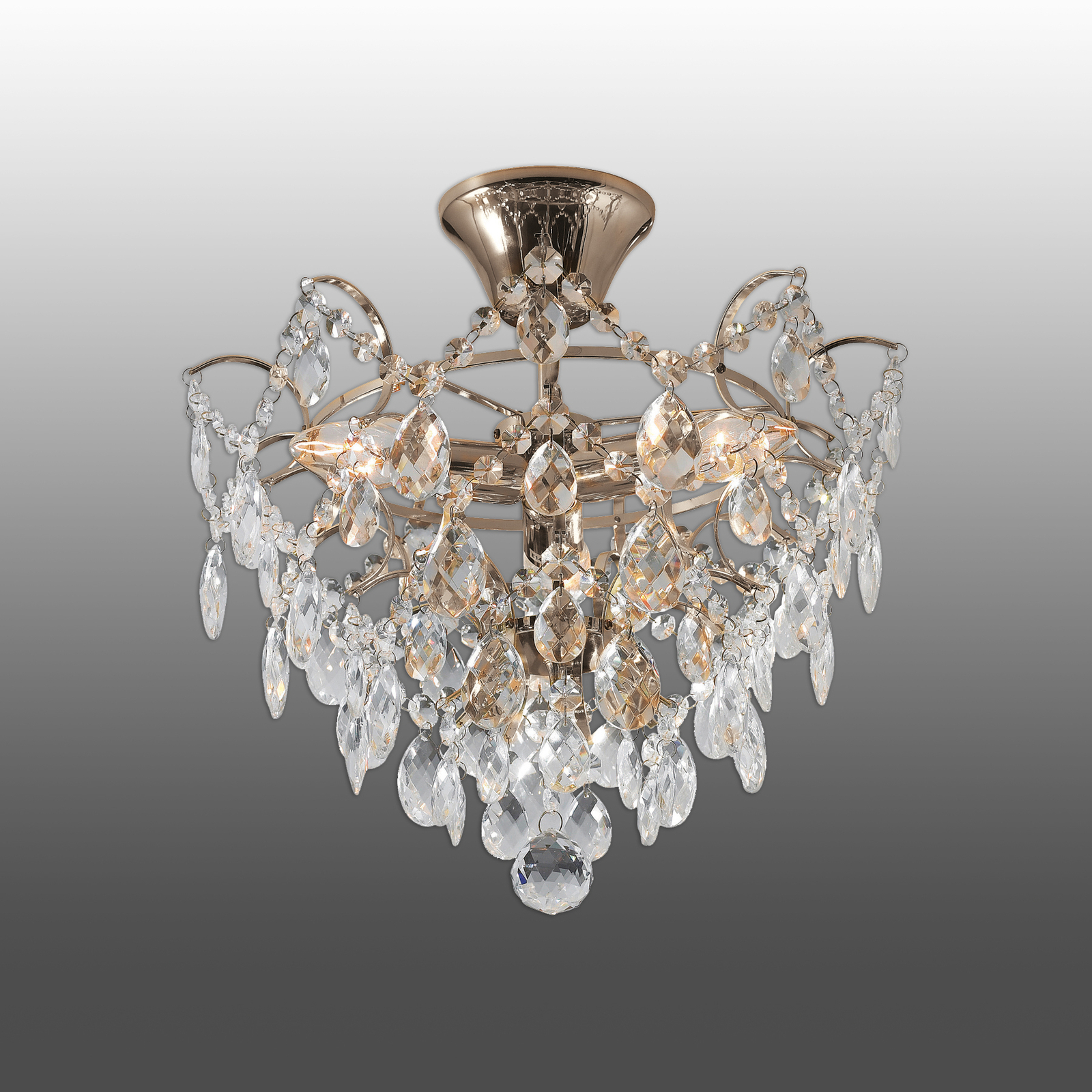 Ceiling light Rosendal Ø 36 cm gold